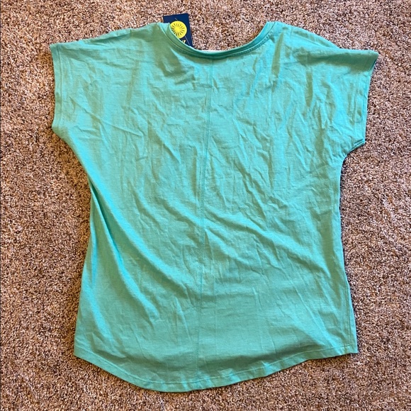 Kiwi Fresh Aqua Tee with Flamingo and Watermelon - Picture 3 of 3